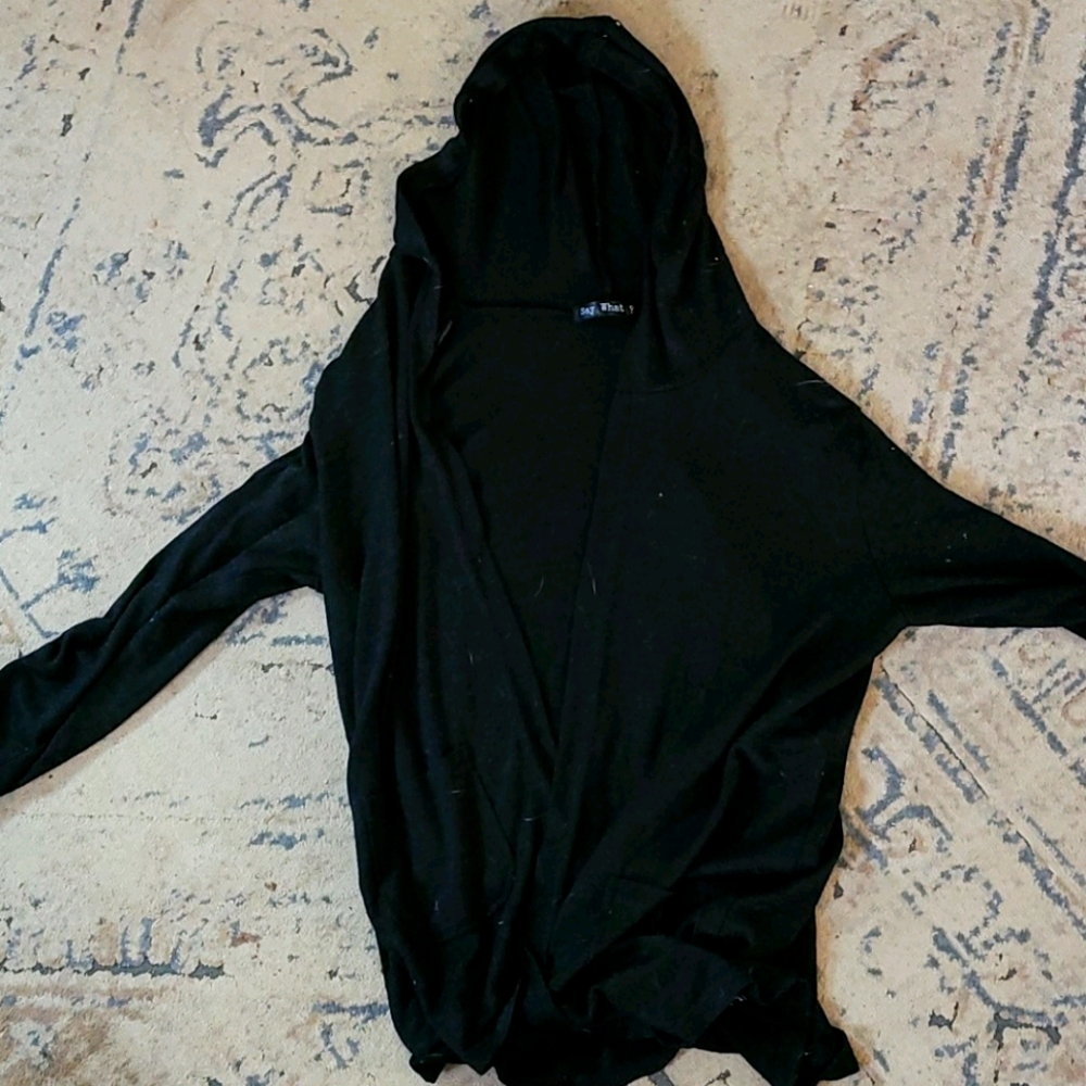Cardigan with hood